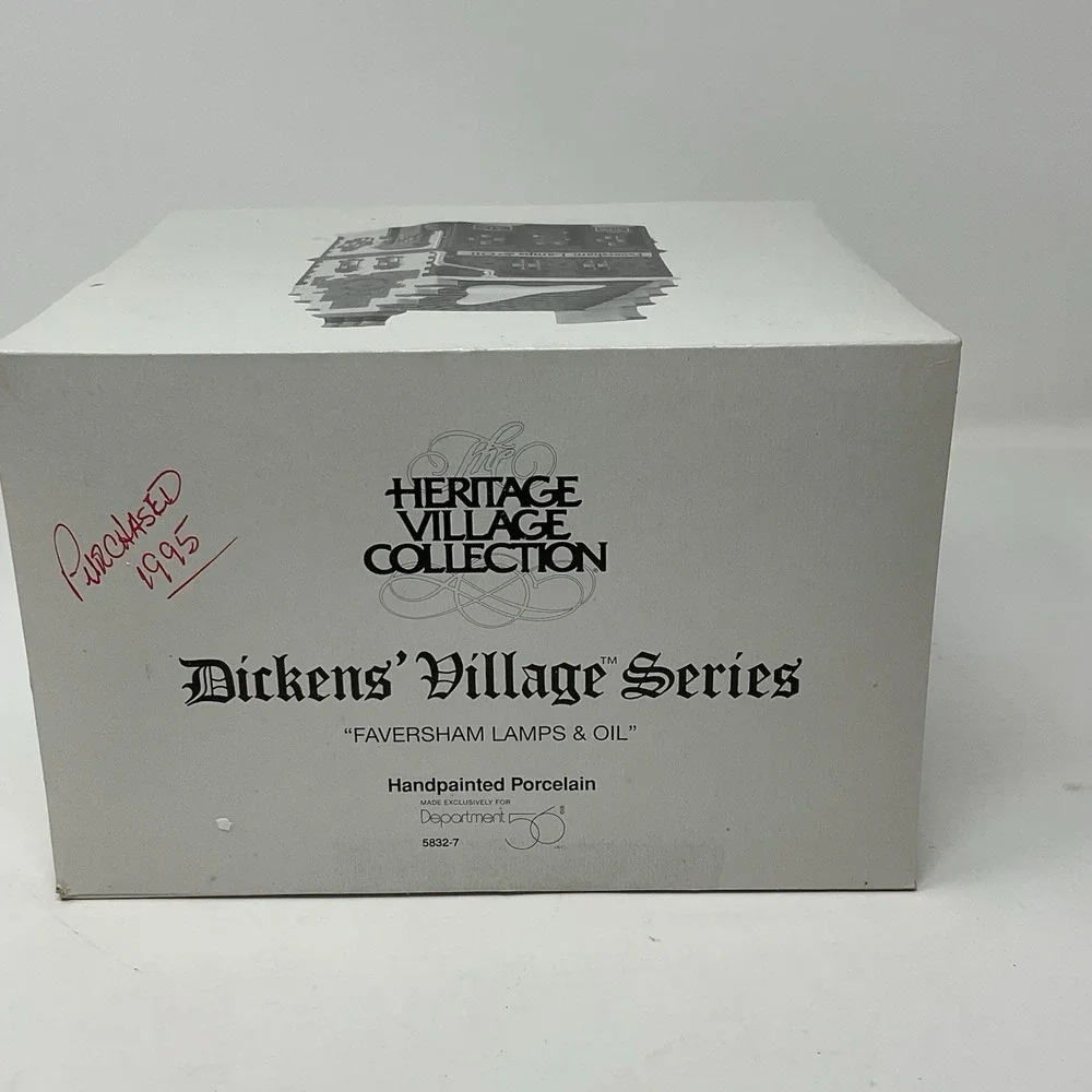 Dept 56 Faversham Lamps & Oil Heritage Village Collection Christmas‎ 58327